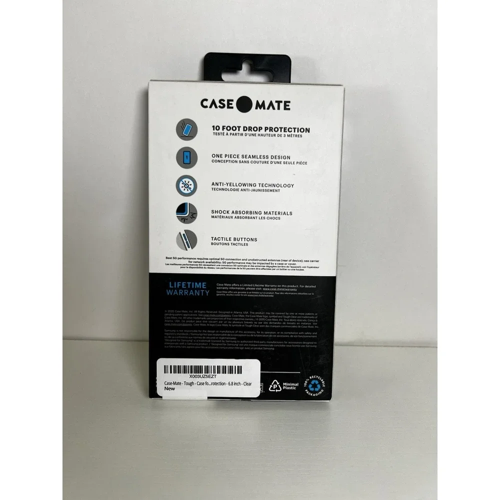 Case-Mate Tough Clear‎ Case Samsung Galaxy S21 Ultra 5G – 10ft Drop Protection